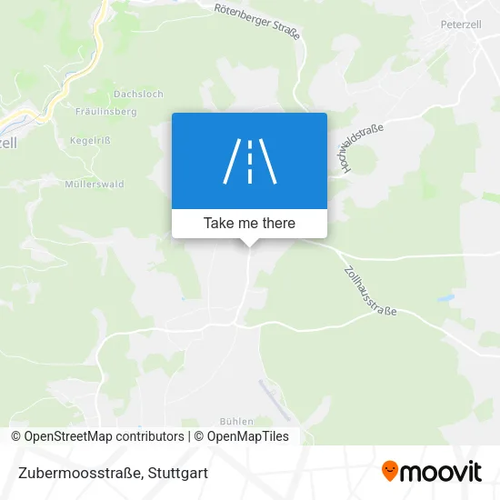 Карта Zubermoosstraße