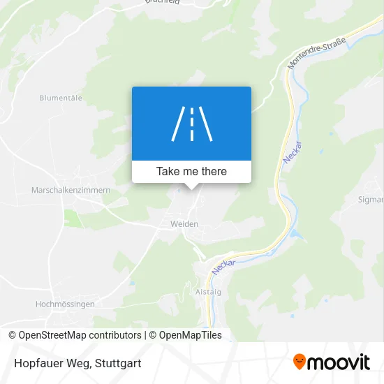 Карта Hopfauer Weg
