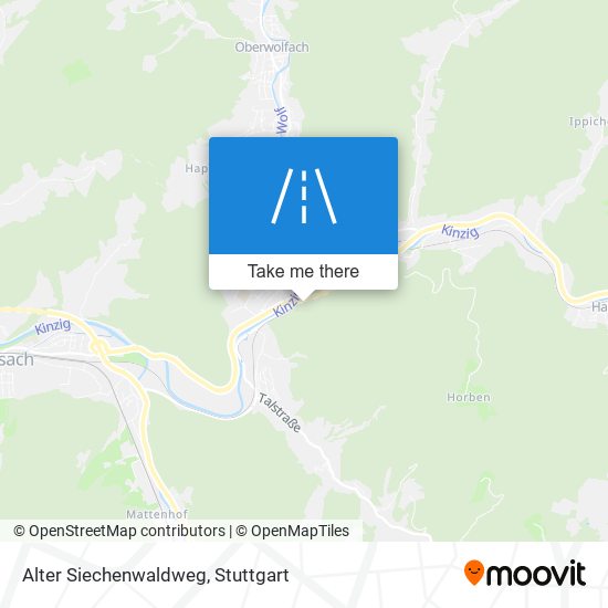 Карта Alter Siechenwaldweg