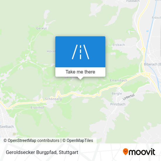 Карта Geroldsecker Burgpfad