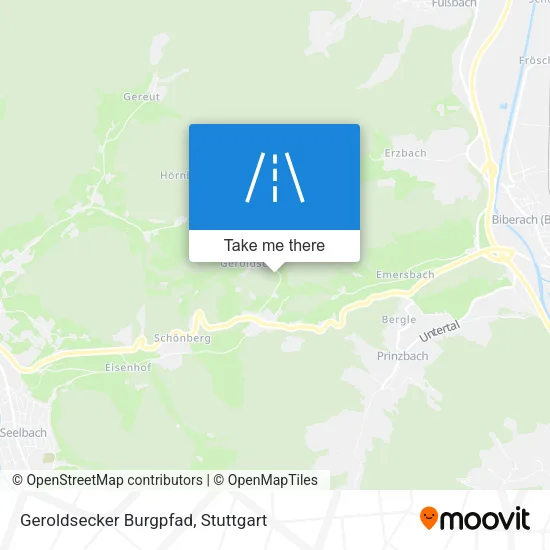 Карта Geroldsecker Burgpfad