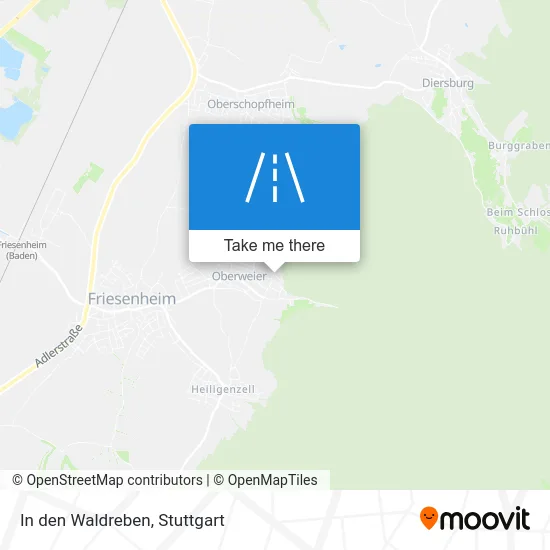 In den Waldreben map