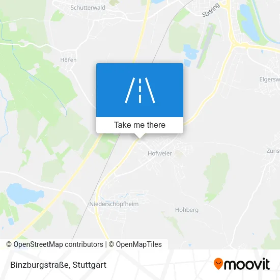 Карта Binzburgstraße