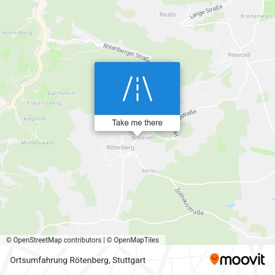Ortsumfahrung Rötenberg map