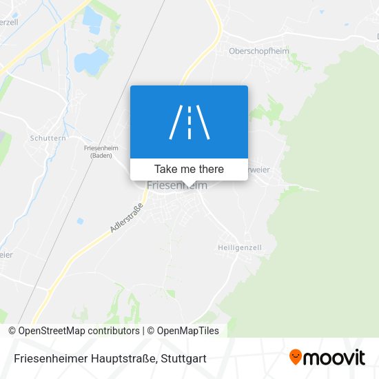 Friesenheimer Hauptstraße map