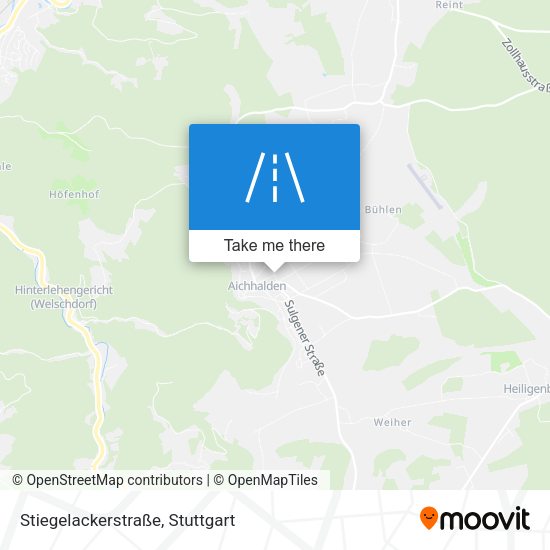 Карта Stiegelackerstraße