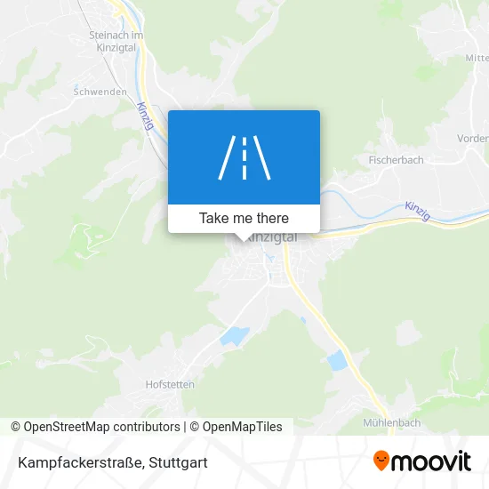 Карта Kampfackerstraße