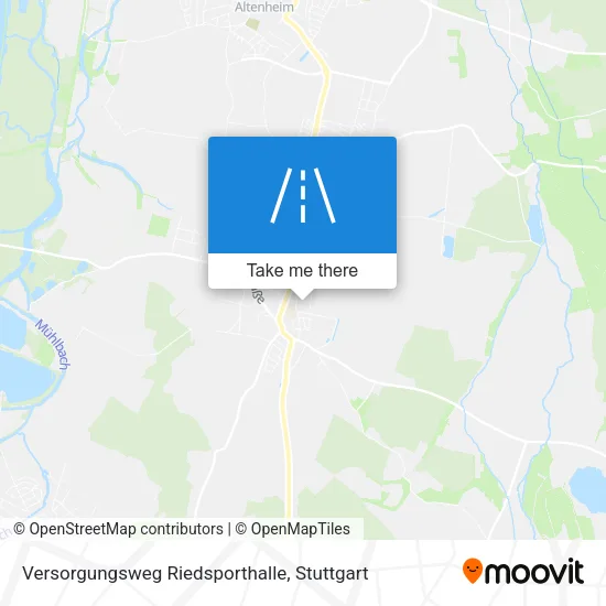 Карта Versorgungsweg Riedsporthalle