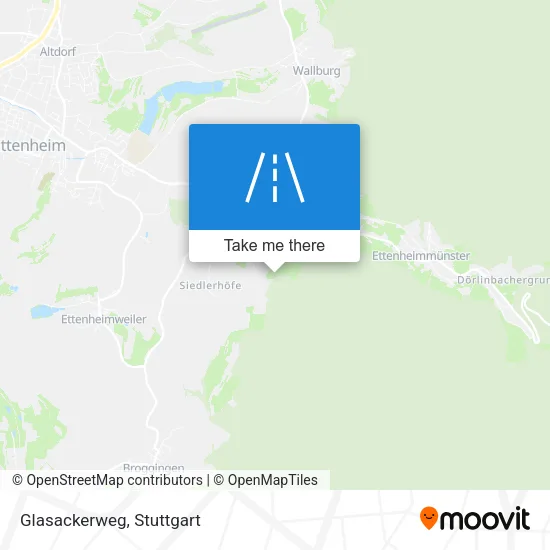 Карта Glasackerweg
