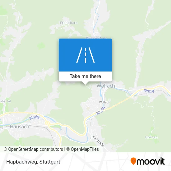 Hapbachweg map