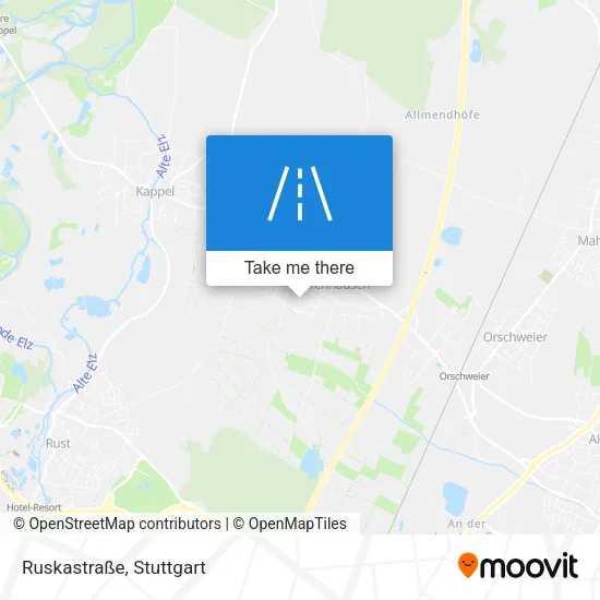 Карта Ruskastraße