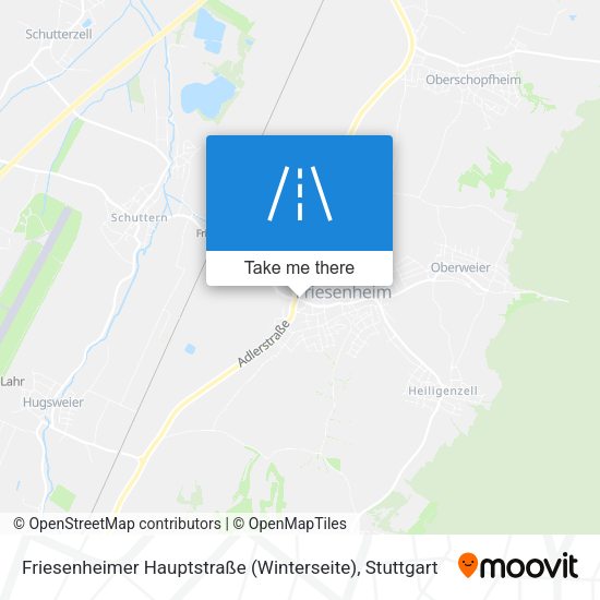 Friesenheimer Hauptstraße (Winterseite) map