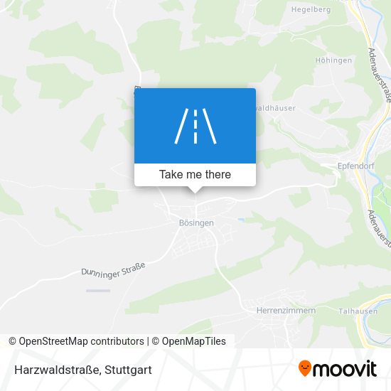 Harzwaldstraße map