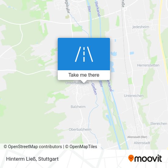 Карта Hinterm Ließ