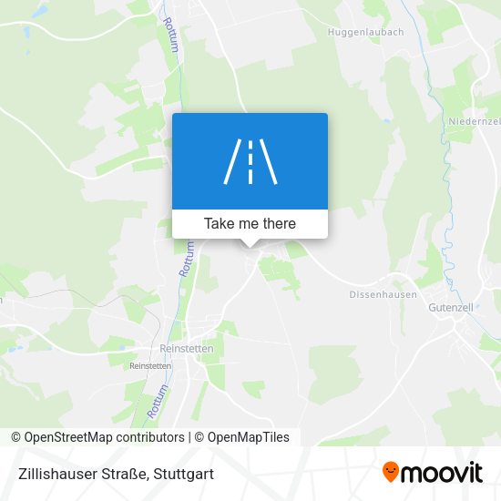 Карта Zillishauser Straße