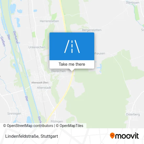 Карта Lindenfeldstraße