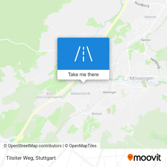 Карта Tilsiter Weg