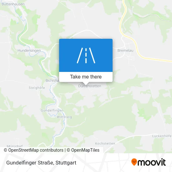 Карта Gundelfinger Straße