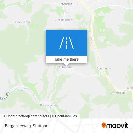 Карта Bergackerweg