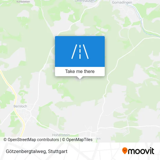 Götzenbergtalweg map