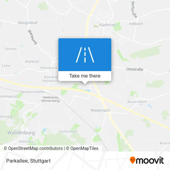Parkallee map