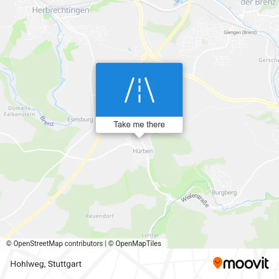Карта Hohlweg