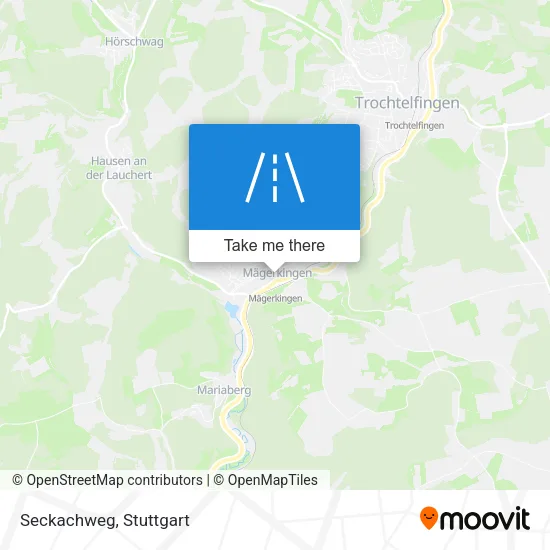 Карта Seckachweg