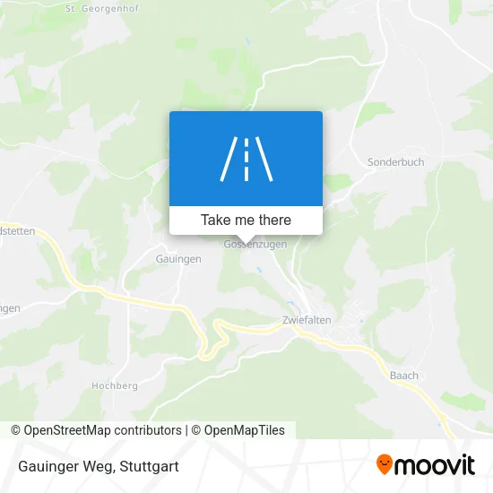 Карта Gauinger Weg