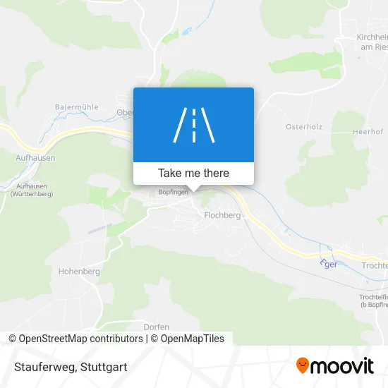 Карта Stauferweg