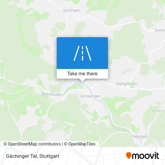 Gächinger Tal map