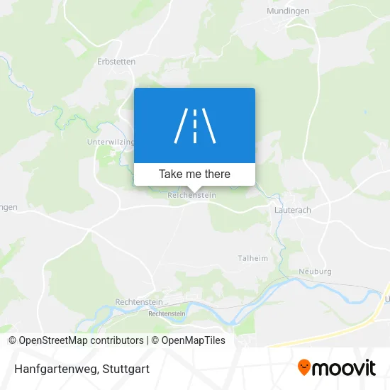 Hanfgartenweg map