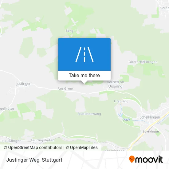 Карта Justinger Weg