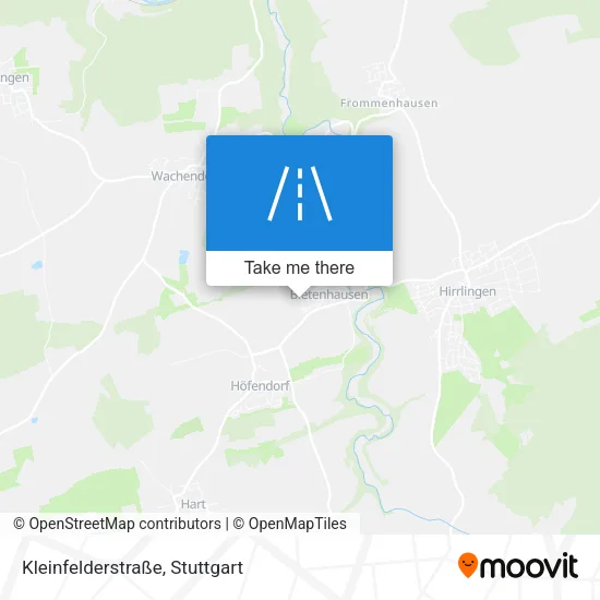 Карта Kleinfelderstraße