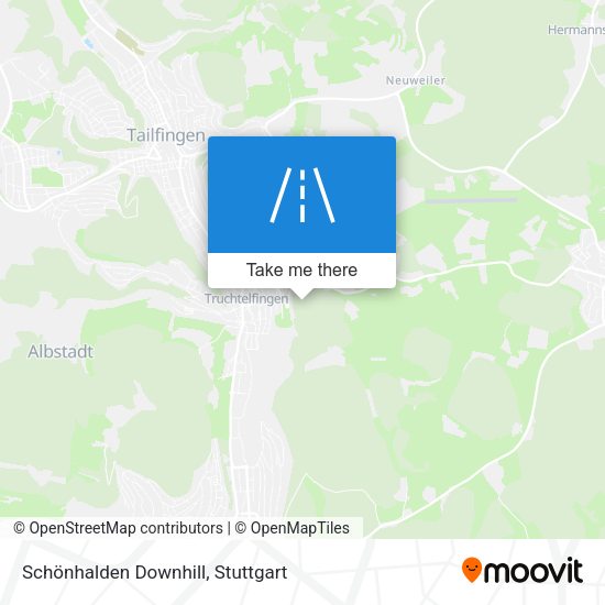 Schönhalden Downhill map