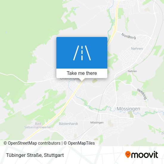Tübinger Straße map