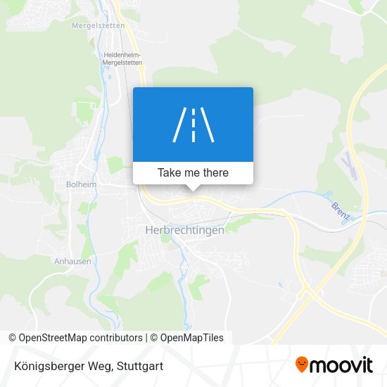 Königsberger Weg map