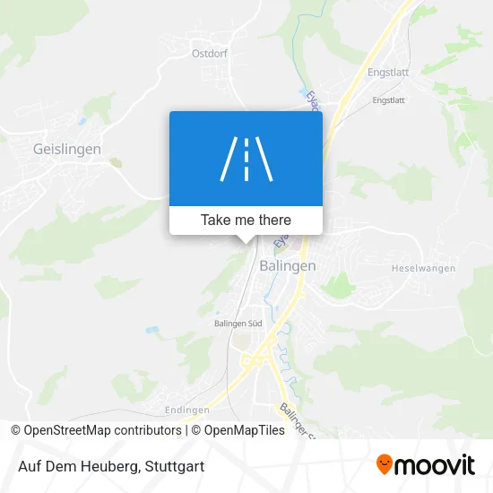 Карта Auf Dem Heuberg