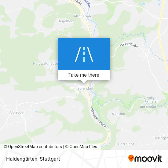 Haldengärten map