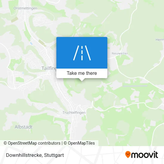 Карта Downhillstrecke