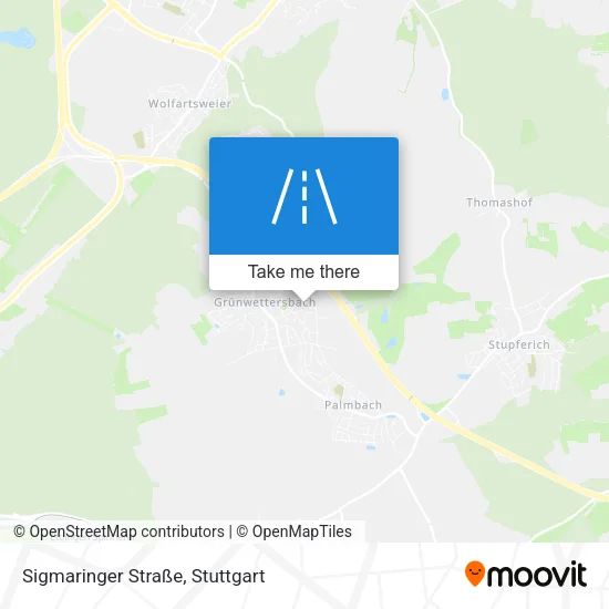Карта Sigmaringer Straße