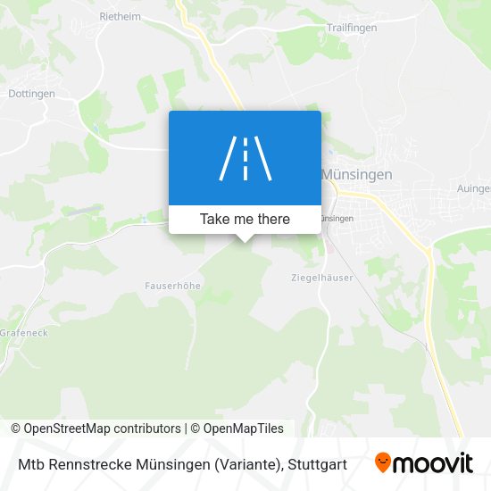 Mtb Rennstrecke Münsingen (Variante) map