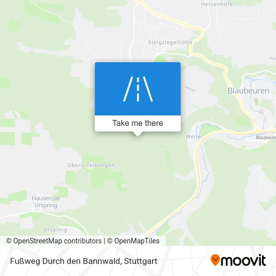 Карта Fußweg Durch den Bannwald