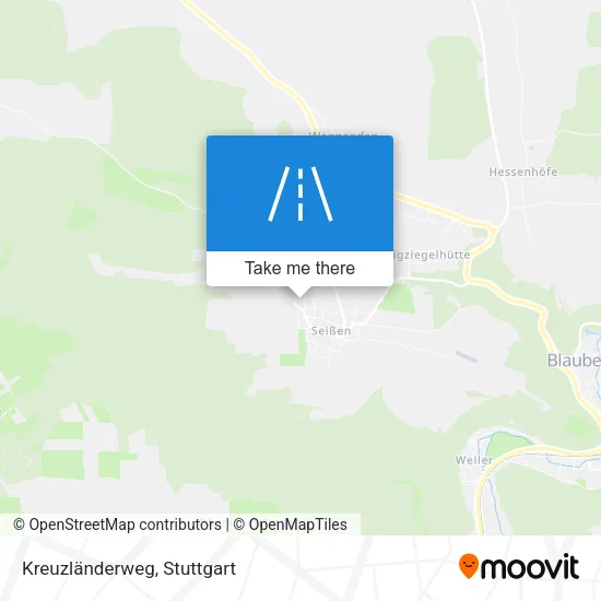 Карта Kreuzländerweg