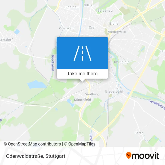 Карта Odenwaldstraße