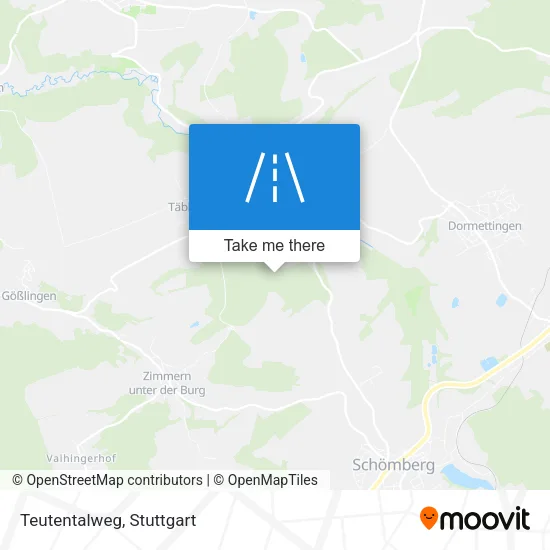 Карта Teutentalweg