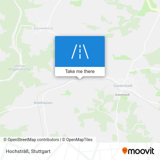 Hochsträß map
