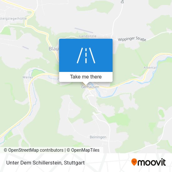 Карта Unter Dem Schillerstein