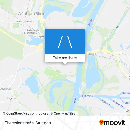 Карта Theresienstraße