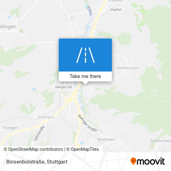 Binsenbolstraße map