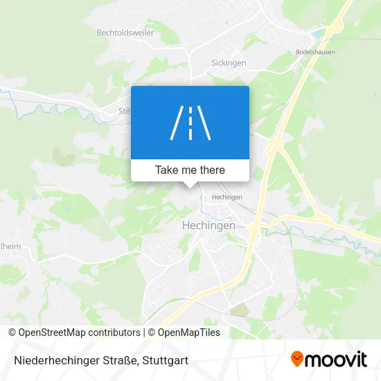 Карта Niederhechinger Straße